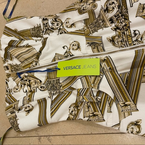 NWT VERSACE Jeans Denim Dress XXS - Picture 4 of 9